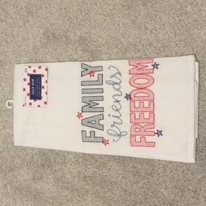 "Family Friends Freedom" Patriotic Flour Sack Towel